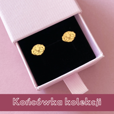 Złote kolczyki Maltańczyk