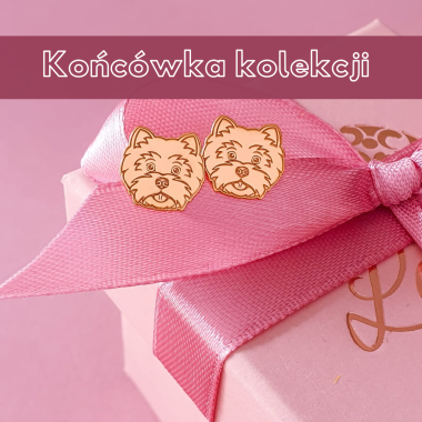 Złote kolczyki West No.1