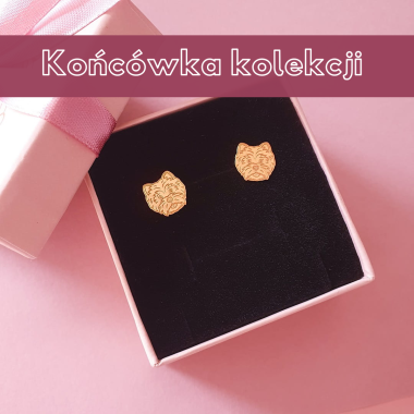 Złote kolczyki West No.2